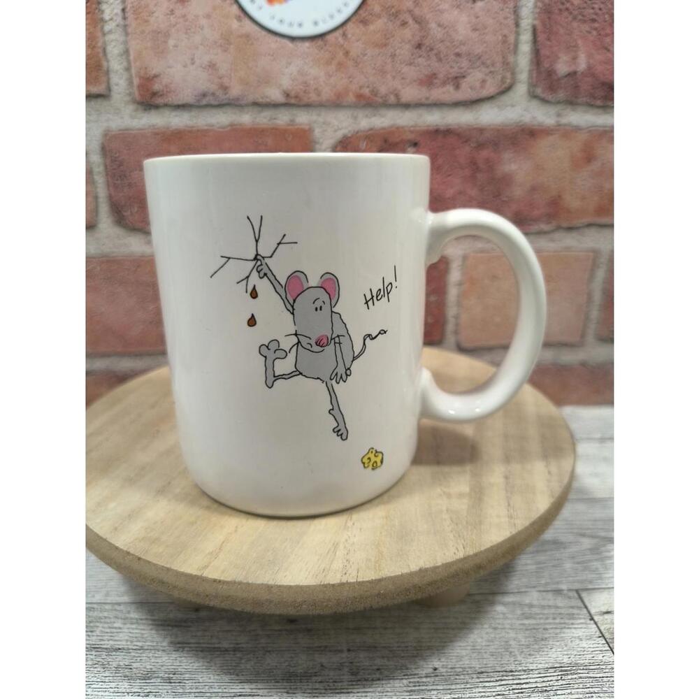 1980s Hallmark Mugs Mouse Dropped His Cheese HELP! Vintage Made In Japan